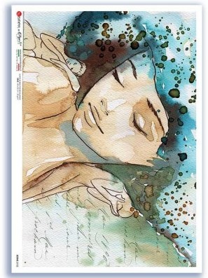 Premium Rice Paper - Watercolour Women (0122) - 1 design of A4